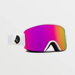 Gogle snowboardowe Volcom Garden Matte White/Pink Chrome ochrona UV różowe (VG0122101)