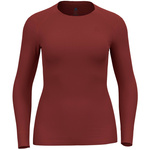 Koszulka termoaktywna z długim rękawem damska Odlo ACTIVE WARM ECO lekka i uniwersalna czerwona (159101/30867)