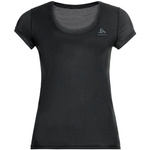 Koszulka termoaktywna z krótkim rękawem damska Odlo ACTIVE F-DRyIGHT odzież sportowa szybkoschnąca czarna (141161/15000)